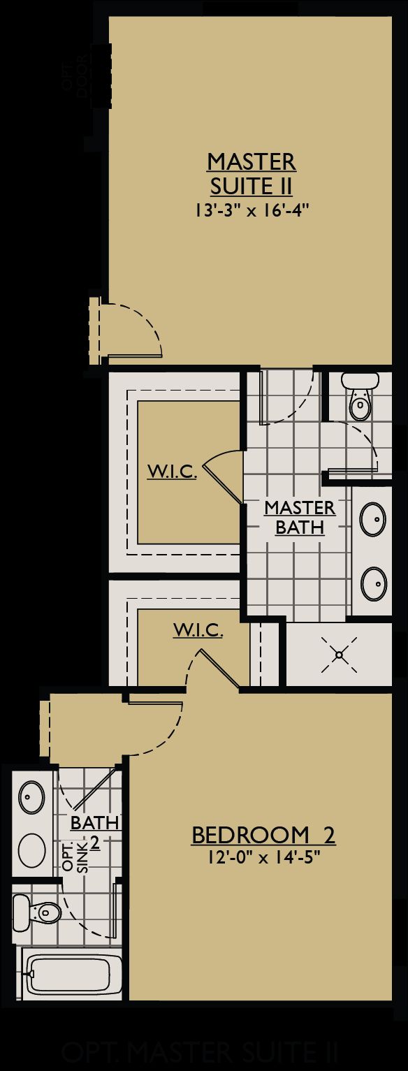 Joyce floor plan option a second master suite William Ryan Homes Tampa