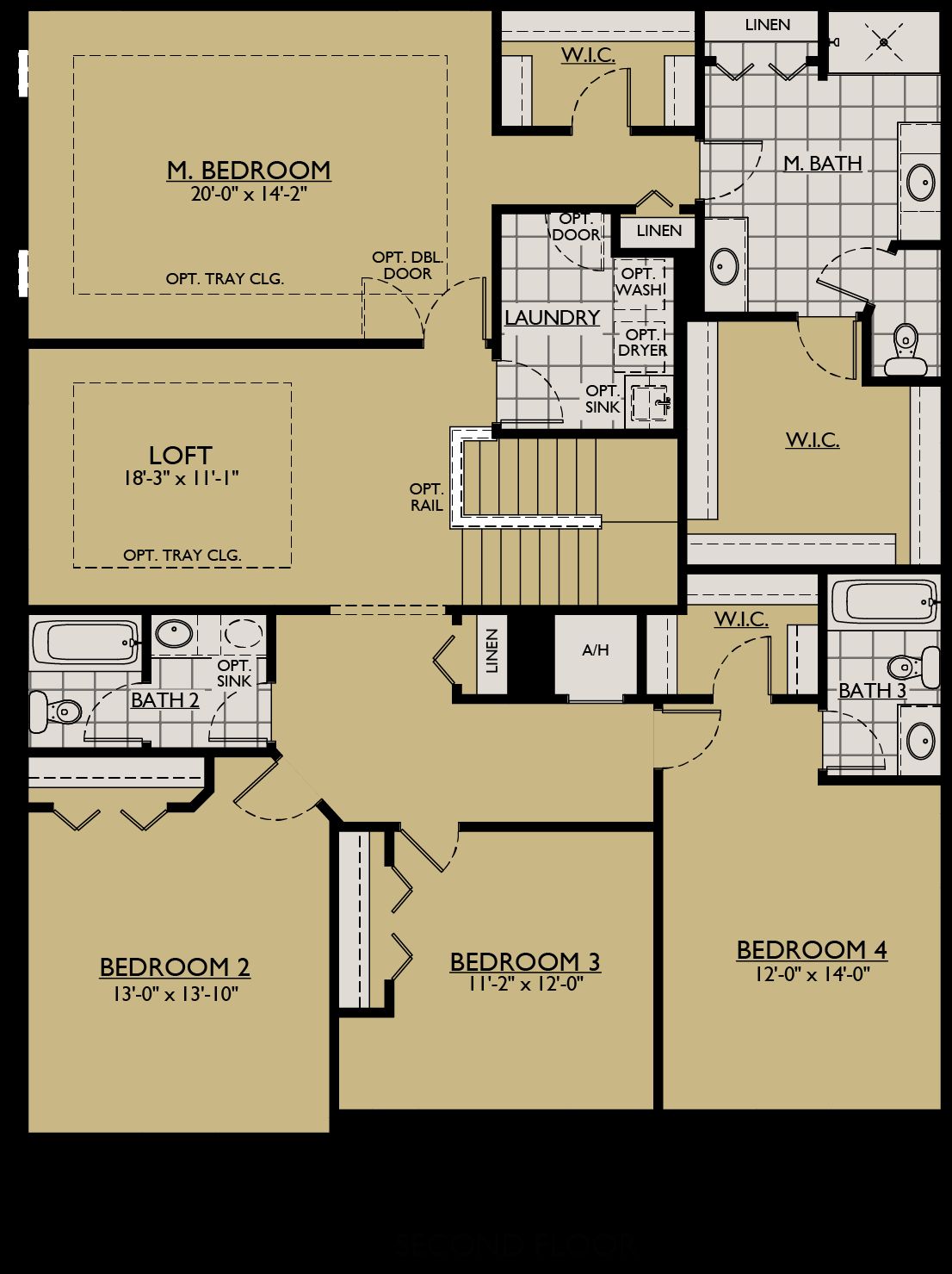 Juniper FL - Second Floor Plan