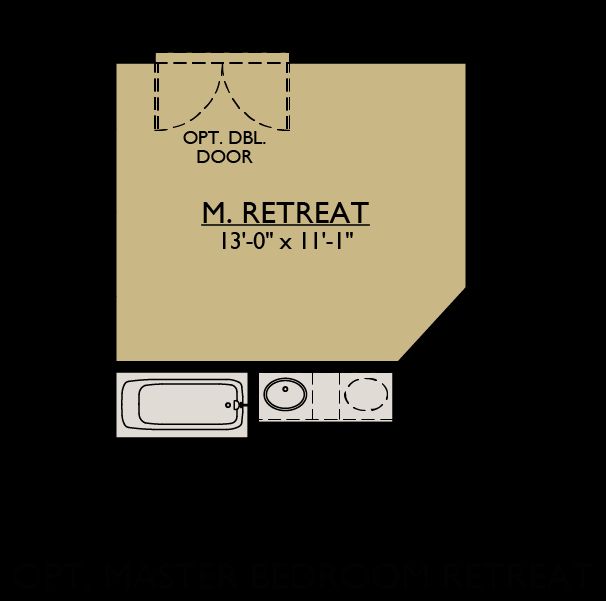 Juniper FL - Floor Plan Option - Master Bedroom Retreat