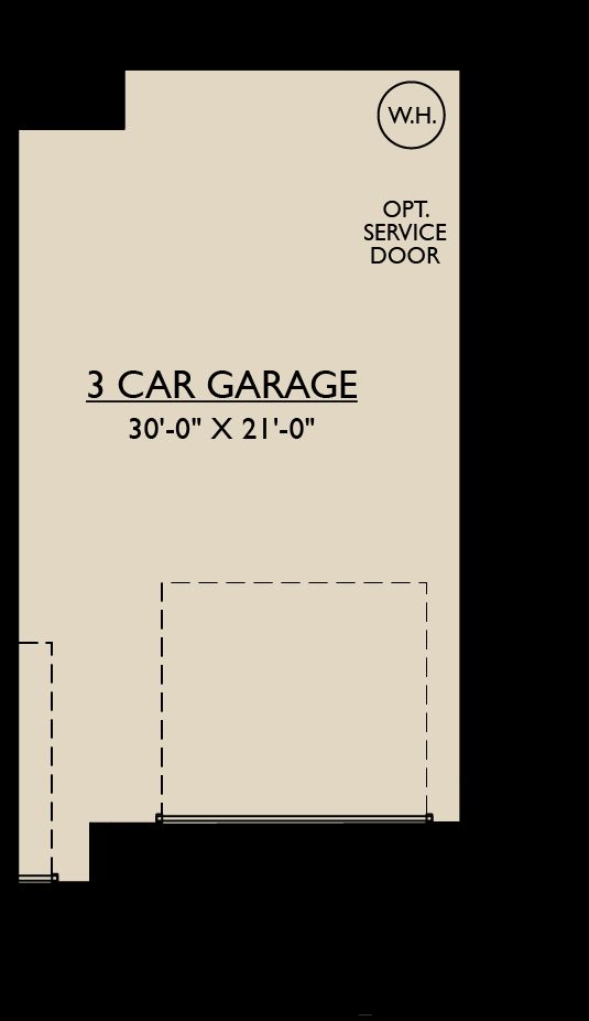 Juniper FL - Floor Plan Option - 3-Car Garage