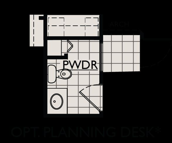 Saratoga floor plan option planning desk William Ryan Homes Tampa