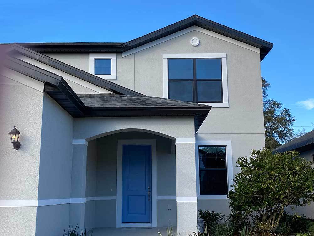 Saratoga 2 car garage new home front entry tuscan elevation William Ryan Homes Tampa