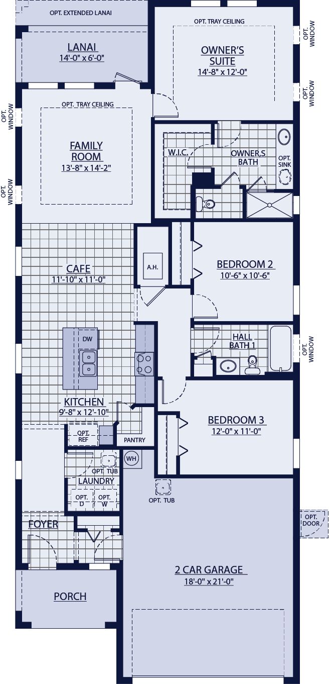 The Flora floor plan is available only at BridgeWater by William Ryan Homes Tampa