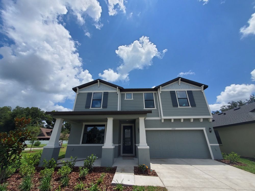 Juniper FL new home exterior craftsman elevation home exterior William Ryan Homes Tampa