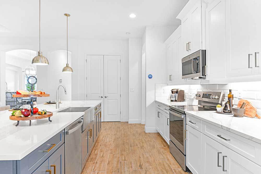 Joyce model home kitchen lots of storage and counter space by William Ryan Homes Tampa