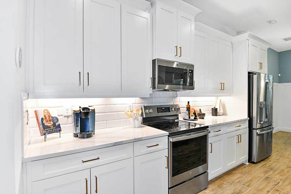Joyce model home kitchen stainless steel appliances William Ryan Homes Tampa