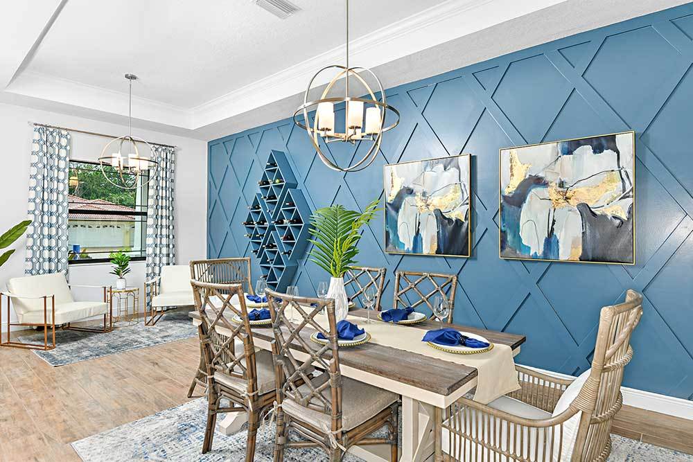 Joyce model home dining room by William Ryan Homes Tampa