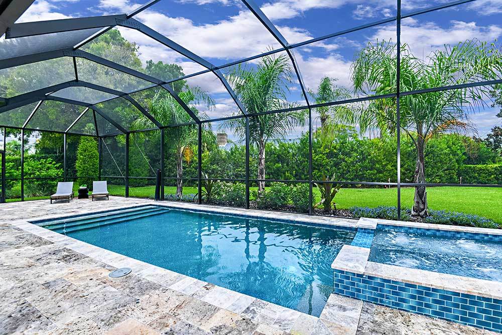 Joyce model home beautiful personal hangout spot by the pool William Ryan Homes Tampa