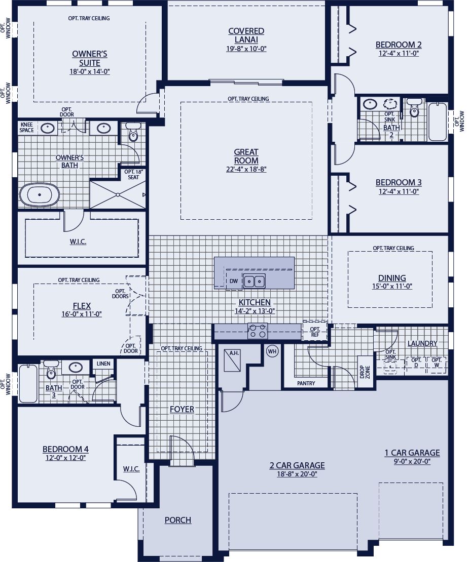 Sapphire floor plan William Ryan Homes Tampa
