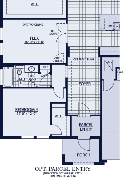 Sapphire floor plan option for parcel entry William Ryan Homes Tampa
