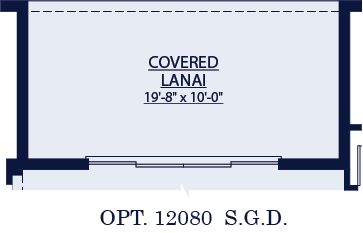 Sapphire floor plan option sliding glass door in covered lanai William Ryan Homes Tampa