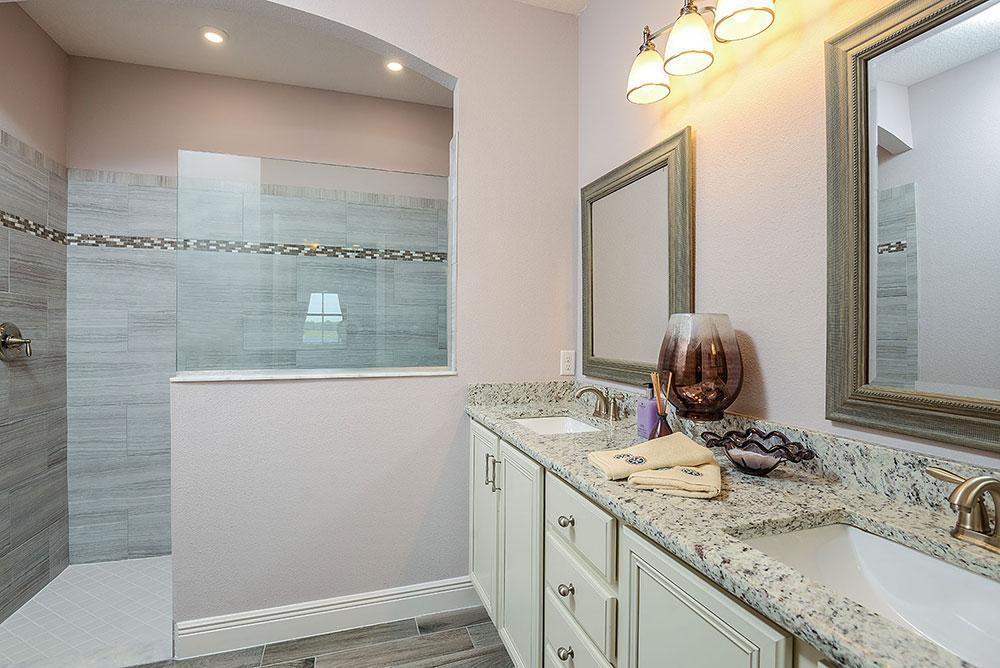 Sweetwater 3-Car New Home Owner's Bath Roman Walk-In Shower