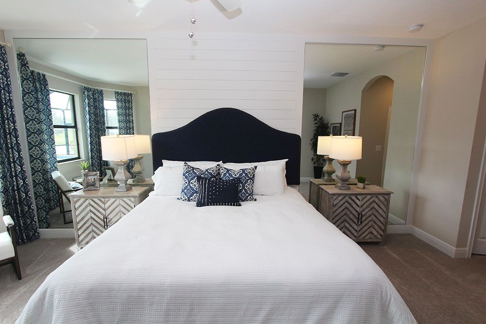 Sweetwater 3-Car New Home Owner's Bedroom Accent Wall Design Option 
