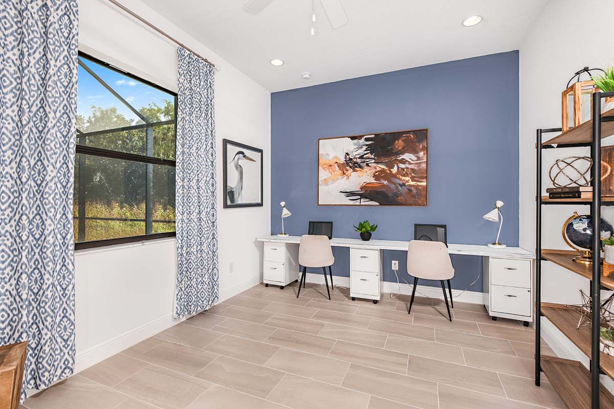 Sweet Bay model home bedroom 4 office William Ryan Homes Tampa