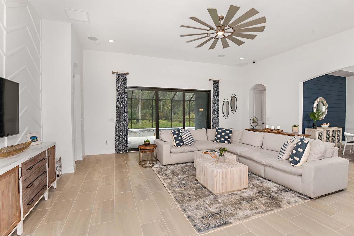 Sweet Bay model home great room William Ryan Homes Tampa