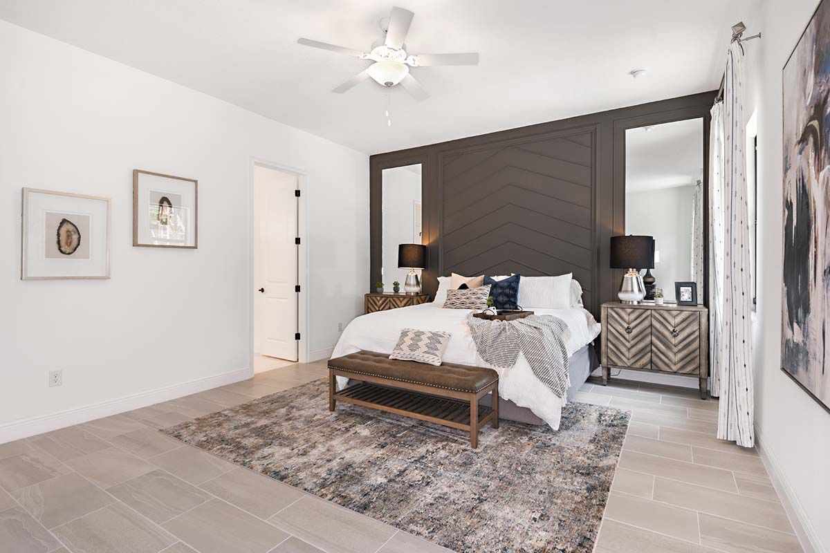 Sweet Bay model home owner's suite William Ryan Homes Tampa