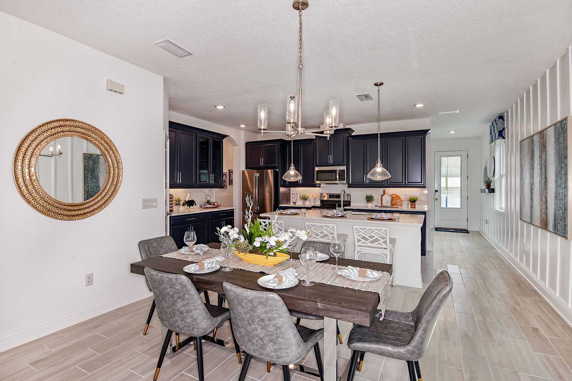 Jade model new home for sale at The Sanctuary at Babcock Ranch by William Ryan Homes Ft. Myers- Kitchen from the entrance