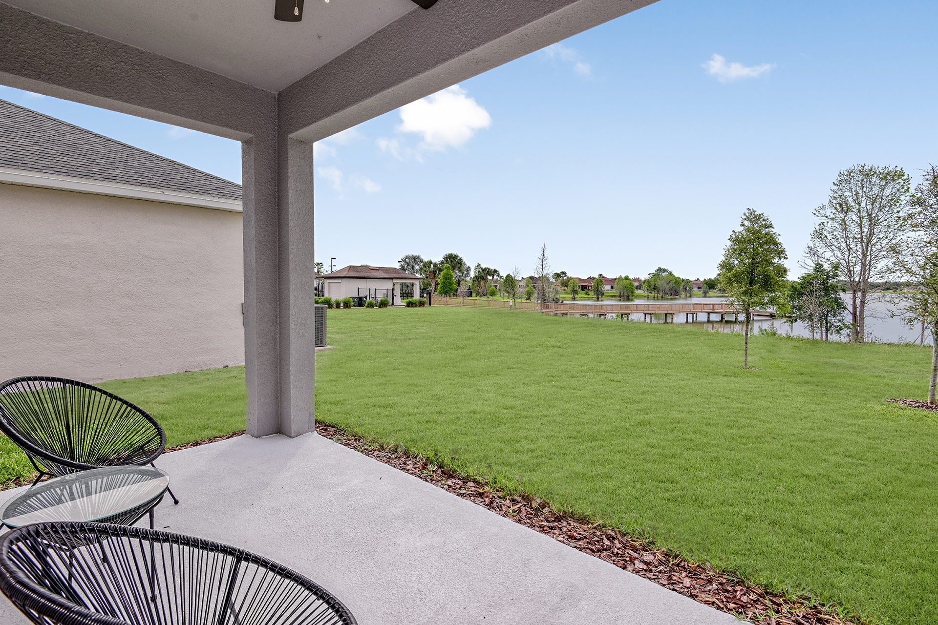 Jade model new home for sale at The Sanctuary at Babcock Ranch by William Ryan Homes Ft. Myers- Covered Lanai