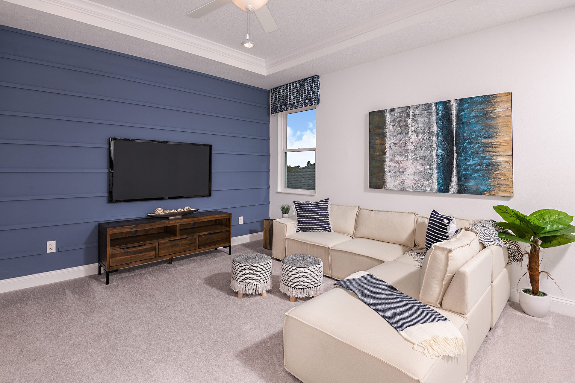 Jade model new home for sale at The Sanctuary at Babcock Ranch by William Ryan Homes Ft. Myers- Game Room