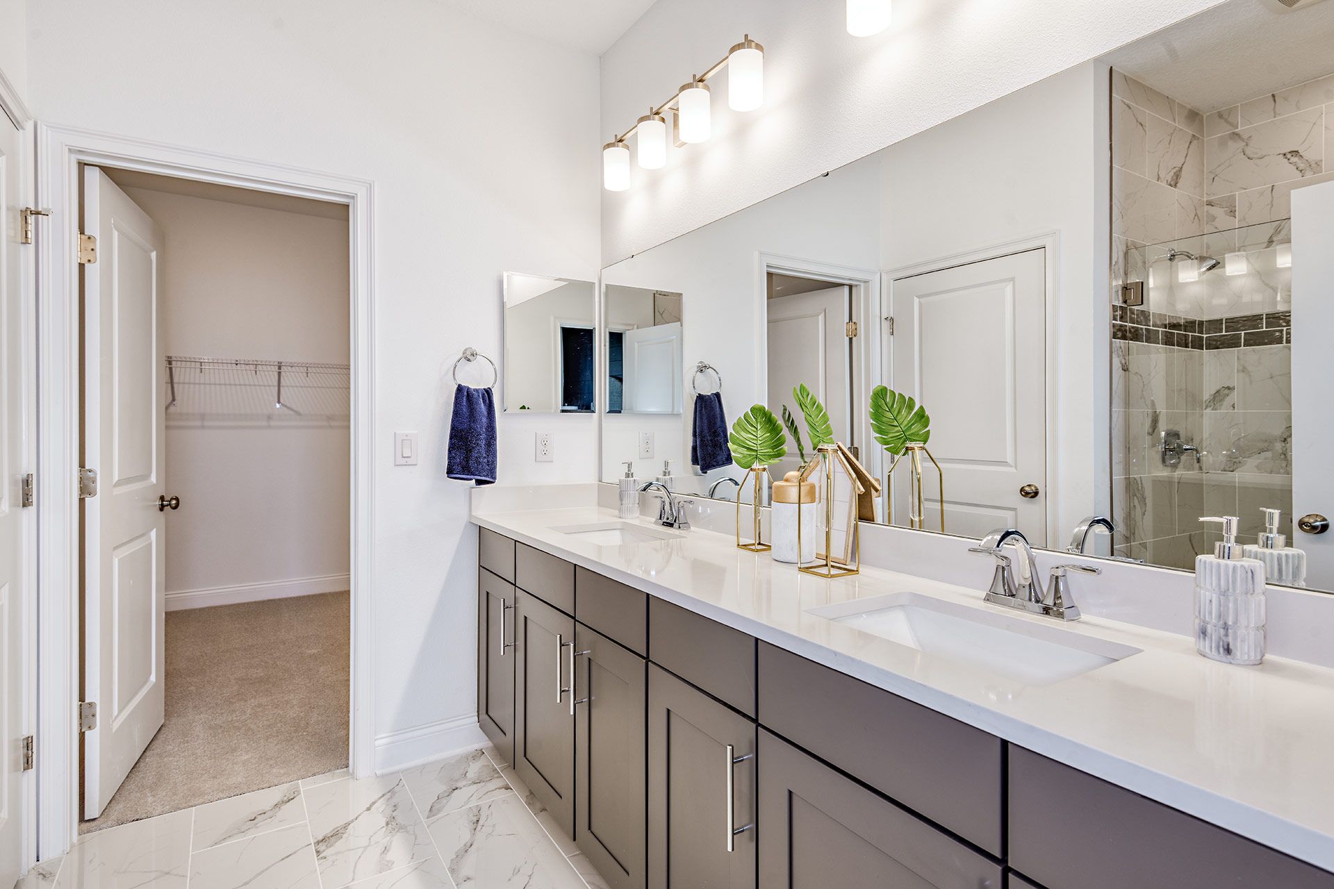 Jade model new home for sale at The Sanctuary at Babcock Ranch by William Ryan Homes Ft. Myers- Owner's Bath