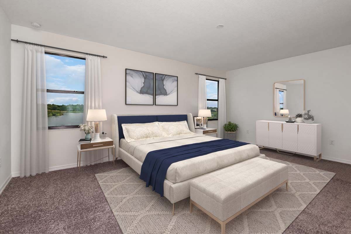 Juniper home plan - second floor owner's suite William Ryan Homes Tampa