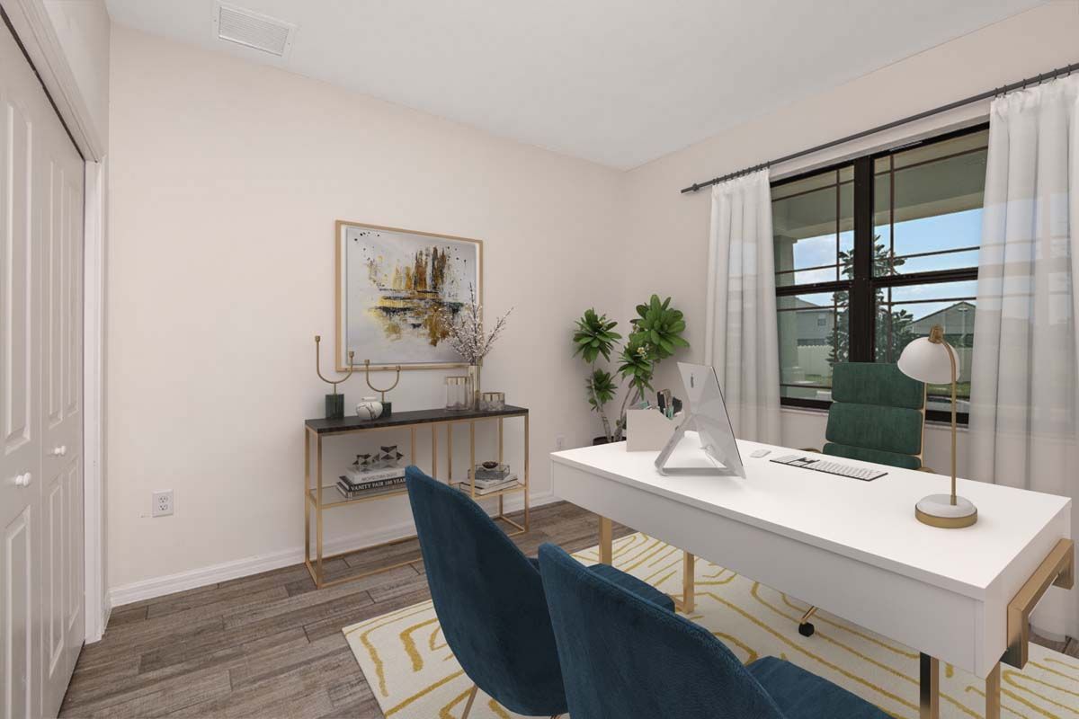 Juniper home plan optional bedroom 5 in lieu of flex William Ryan Homes Tampa