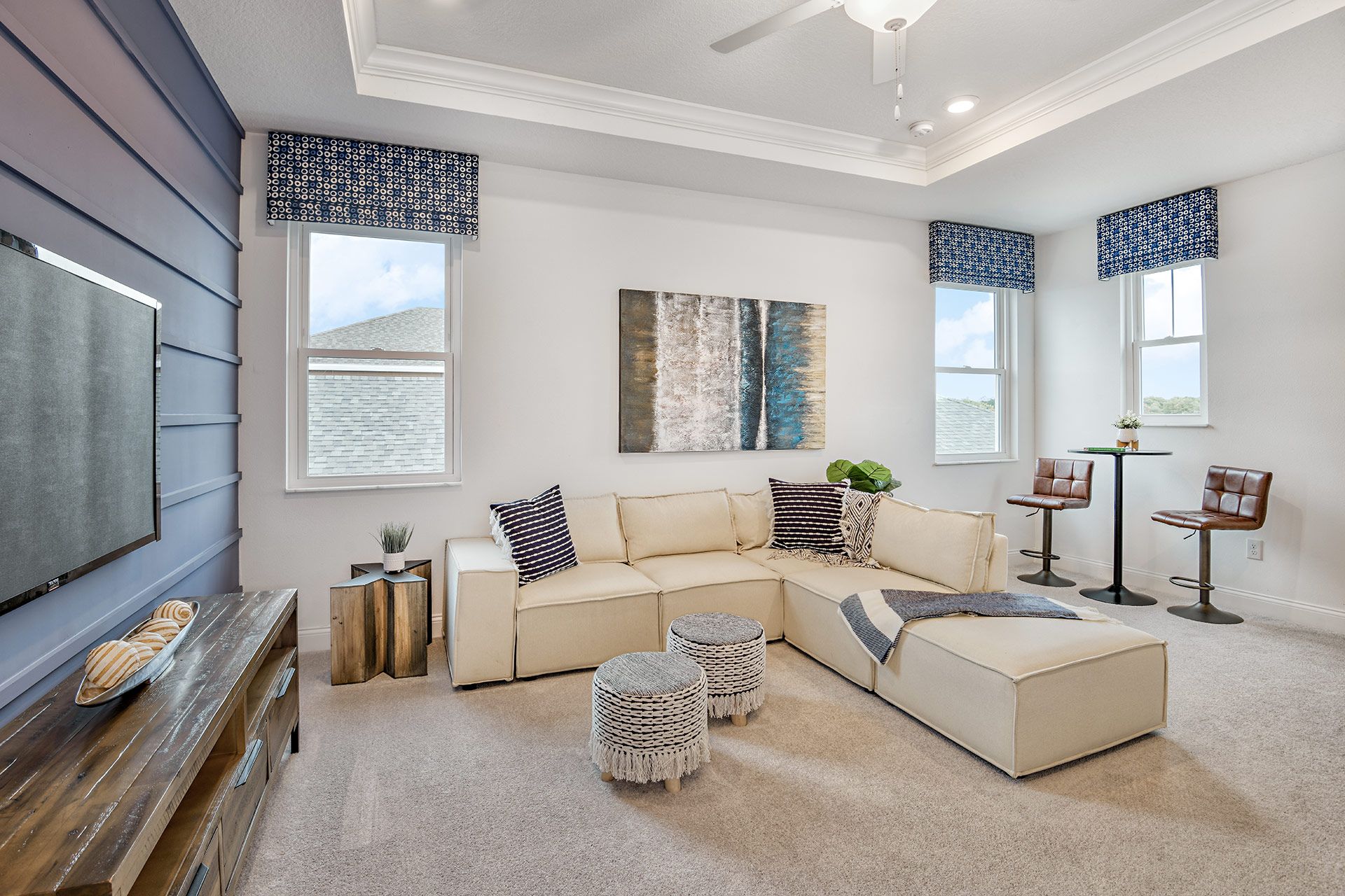 Jade model new home for sale at The Sanctuary at Babcock Ranch by William Ryan Homes Ft. Myers- Game Room