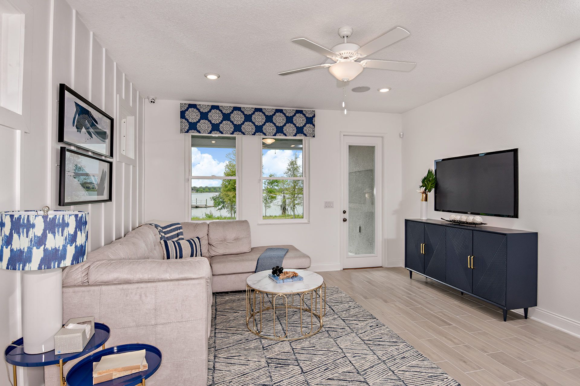 Jade model new home for sale at The Sanctuary at Babcock Ranch by William Ryan Homes Ft. Myers- Family Room 