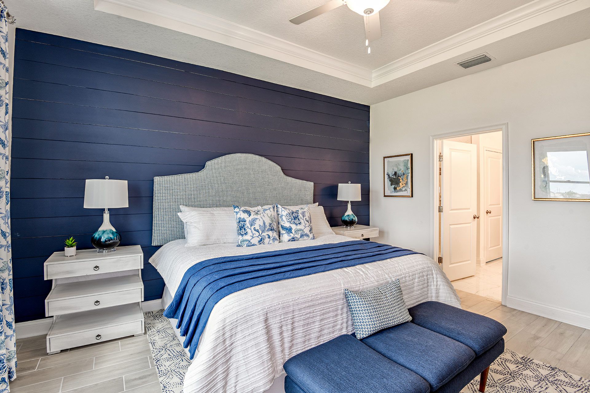 Jade model home tray ceiling owner's suite BridgeWater by William Ryan Homes Tampa