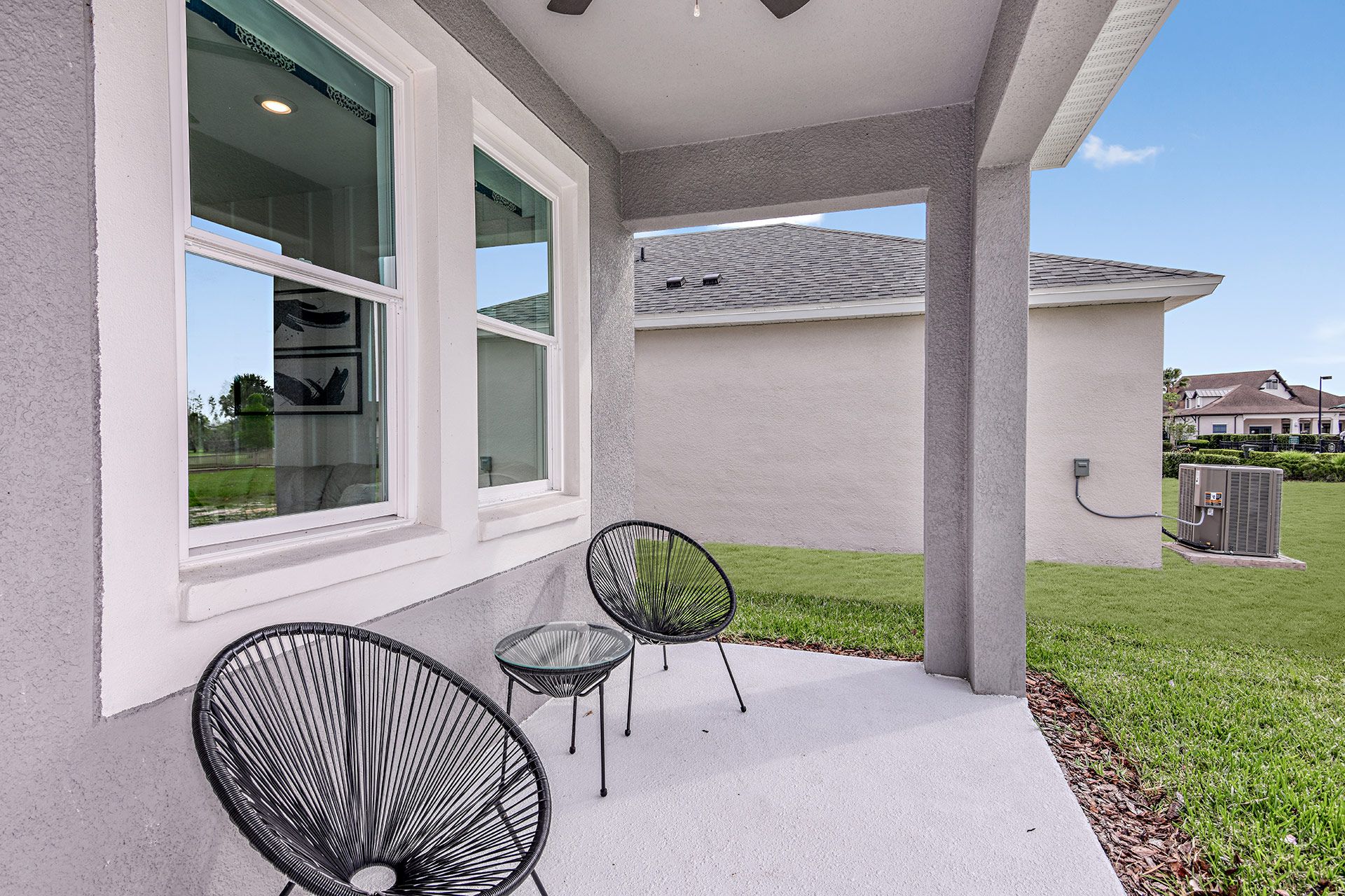 Jade model new home for sale at The Sanctuary at Babcock Ranch by William Ryan Homes Ft. Myers- Covered Lanai