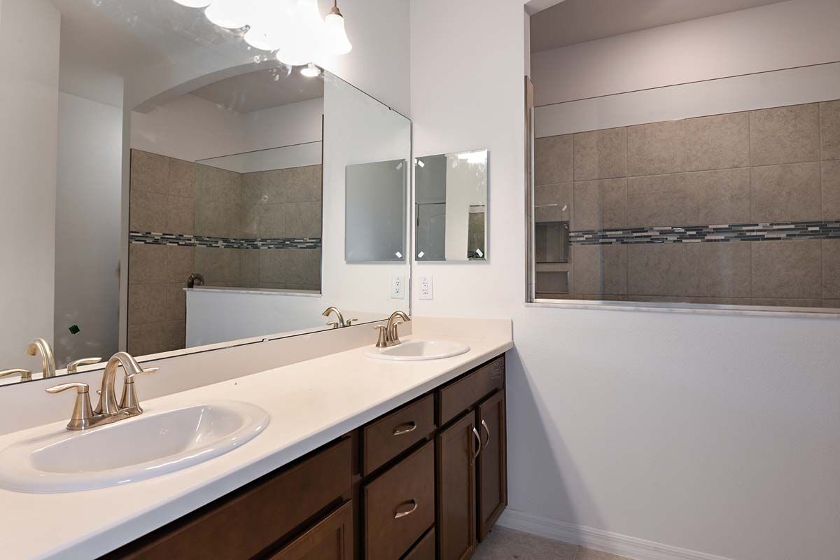Juno home plan with optional roman shower William Ryan Homes Tampa