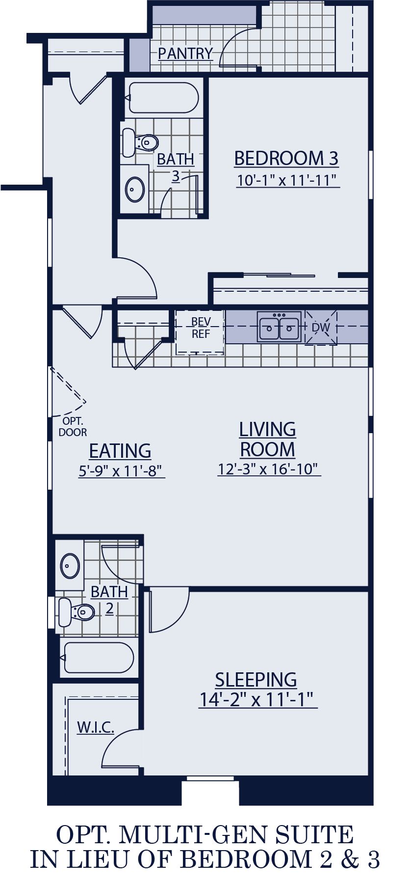 optional multi gen suite Carina floor plan at Harmony at Montecito in Estrella by William Ryan Homes Phoenix