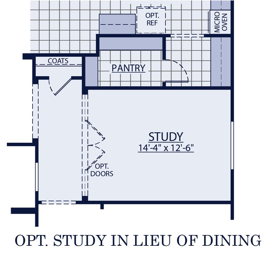 optional study Carina floor plan at Harmony at Montecito in Estrella by William Ryan Homes Phoenix