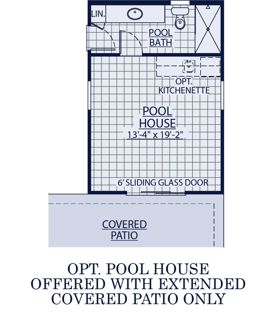 optional pool house Carina floor plan at Harmony at Montecito in Estrella by William Ryan Homes Phoenix