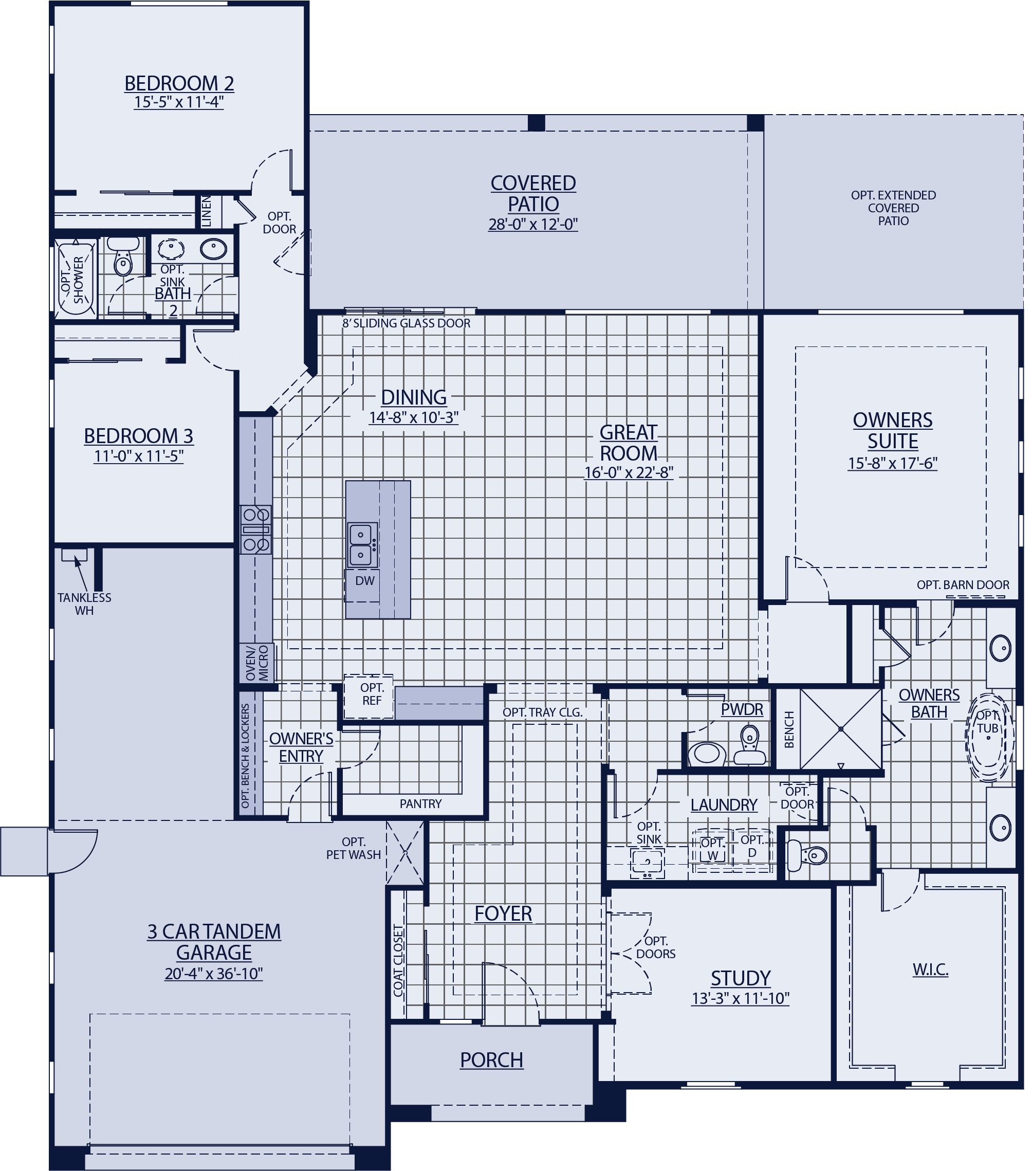 Vela floor plan Harmony at Montecito in Estrella William Ryan Homes Phoenix