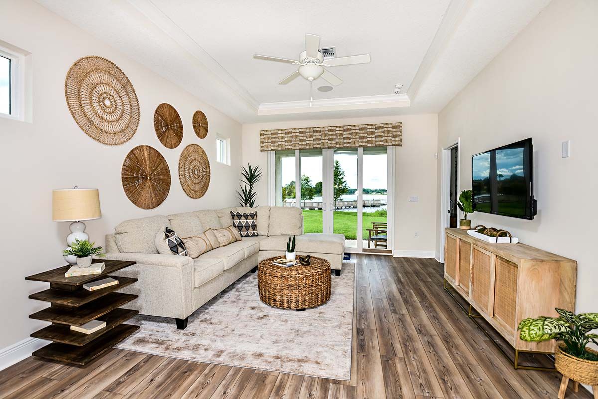 Cypress model new homes for sale at The Sanctuary at Babcock Ranch by William Ryan Homes Fort Myers - Family Room 