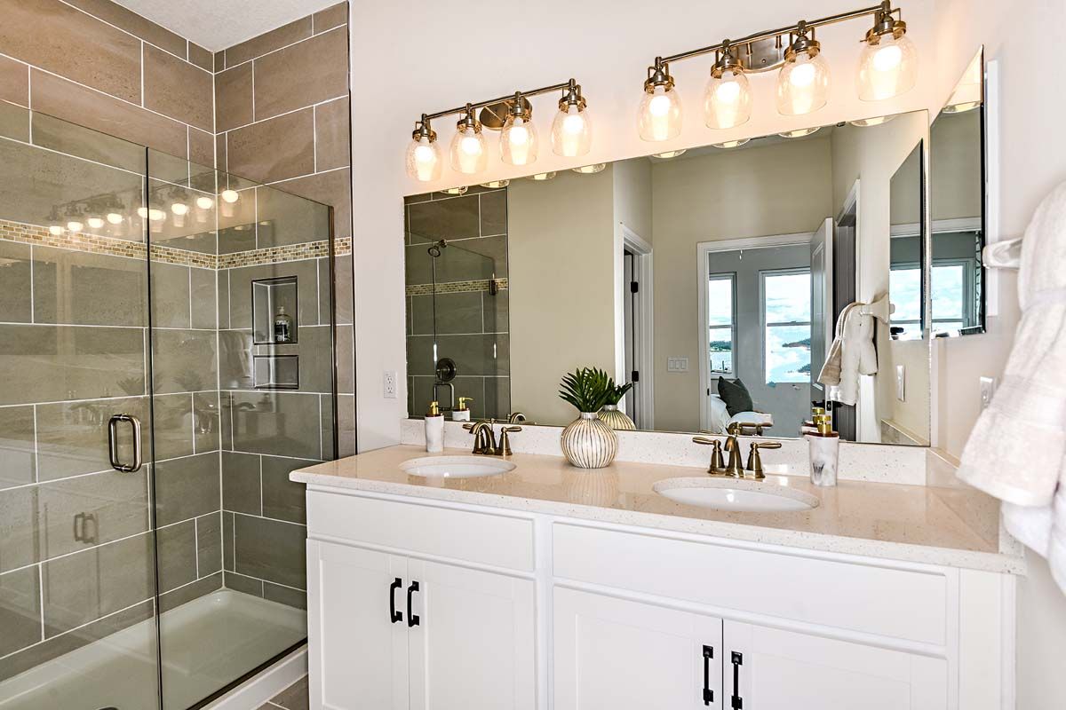 Cypress model new home for sale by William Ryan Homes Ft Myers Owner's Bathroom
