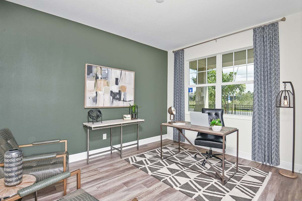 Sandalwood new home plan flex room at Tea Olive Terrace by William Ryan Homes Tampa