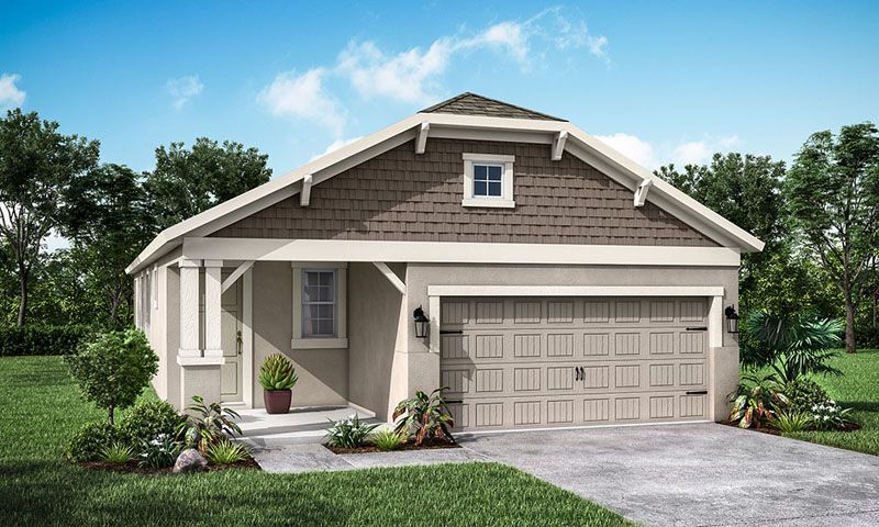 Flora French Country elevation by William Ryan Homes