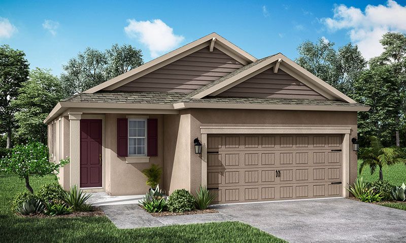 The cypress farmhouse elevation by William Ryan Homes