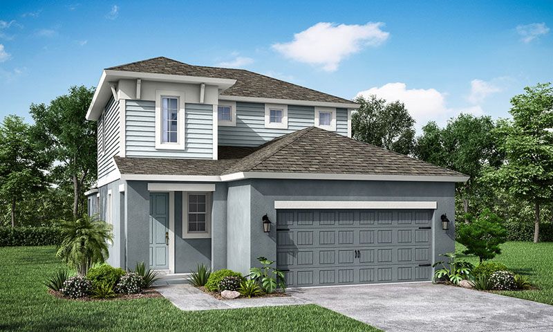 Jade Coastal elevation by William Ryan Homes 