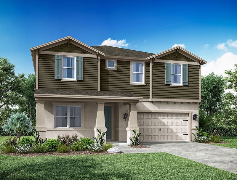 Juniper FL - craftsman elevation home exterior 