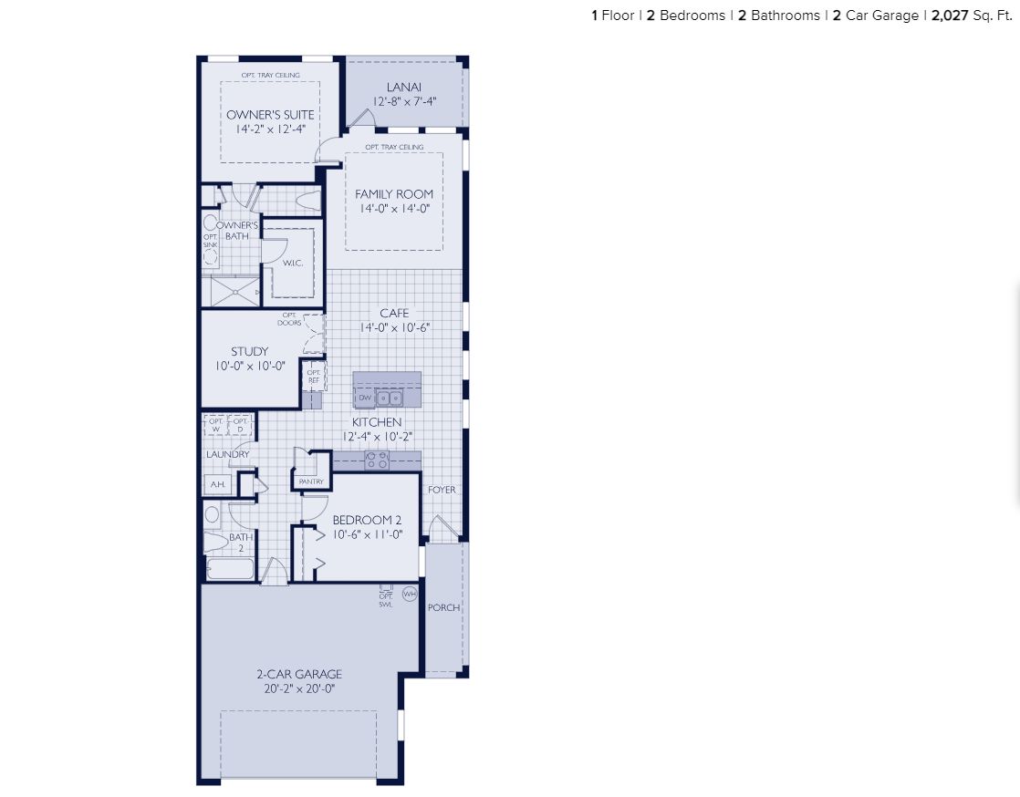 Sandpiper first floor plan Fairway Pointe by William Ryan Homes Tampa Sun City Center Fl 