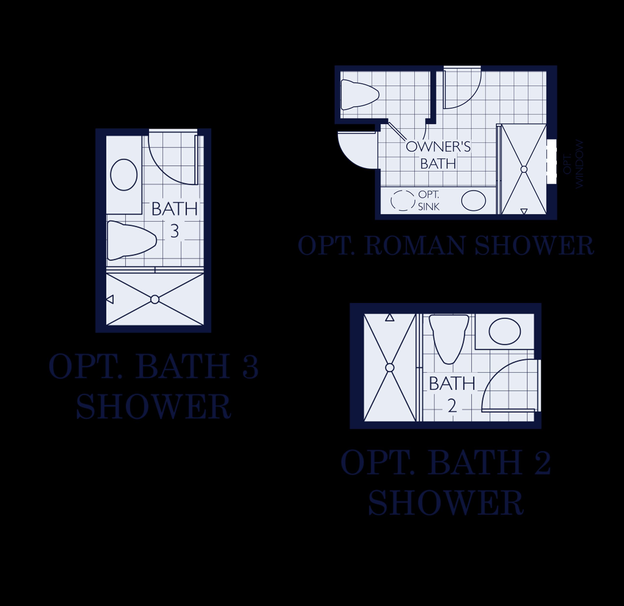 Solana new construction home plan bathroom upgrade options by William Ryan Homes Tampa