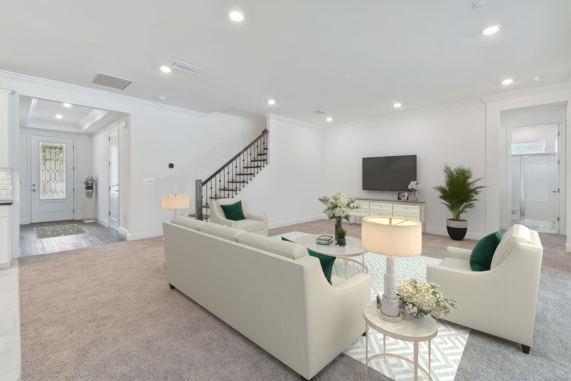 Jupiter new construction home plan open-concept living great room by William Ryan Homes Tampa