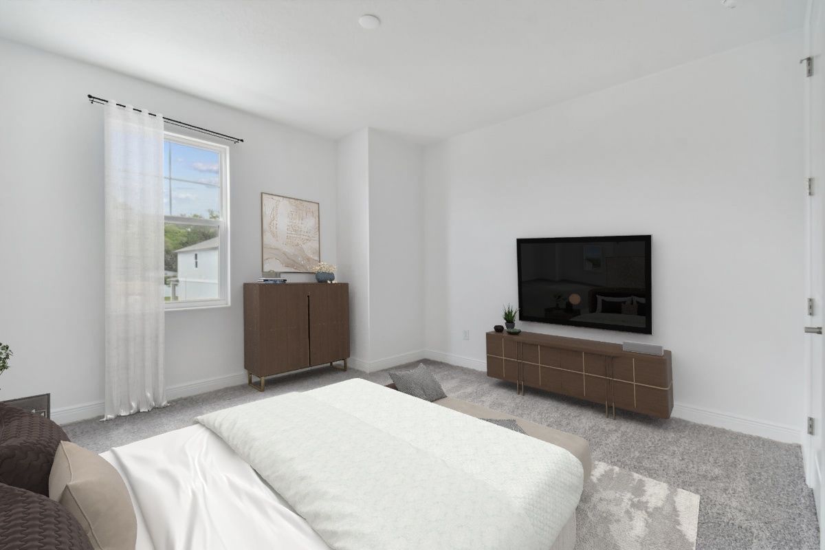 Jupiter new construction home plan 2-story plan bedroom 4 by William Ryan Homes Tampa