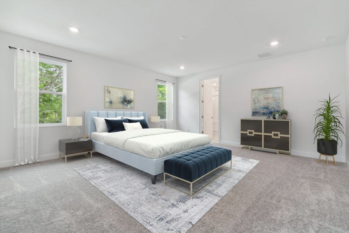 Jupiter new construction home plan 2-story plan second floor owner's retreat by William Ryan Homes Tampa