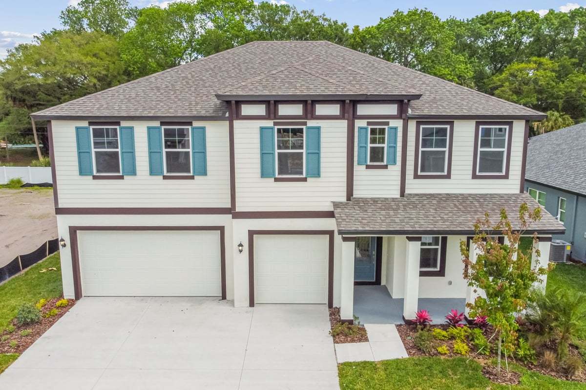 Jupiter new construction home plan west indies elevation by William Ryan Homes Tampa
