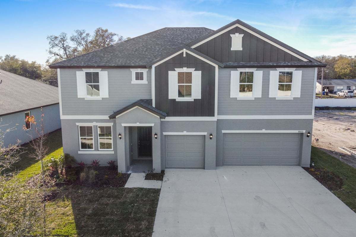 Jupiter new construction home plan craftsman elevation by William Ryan Homes Tampa