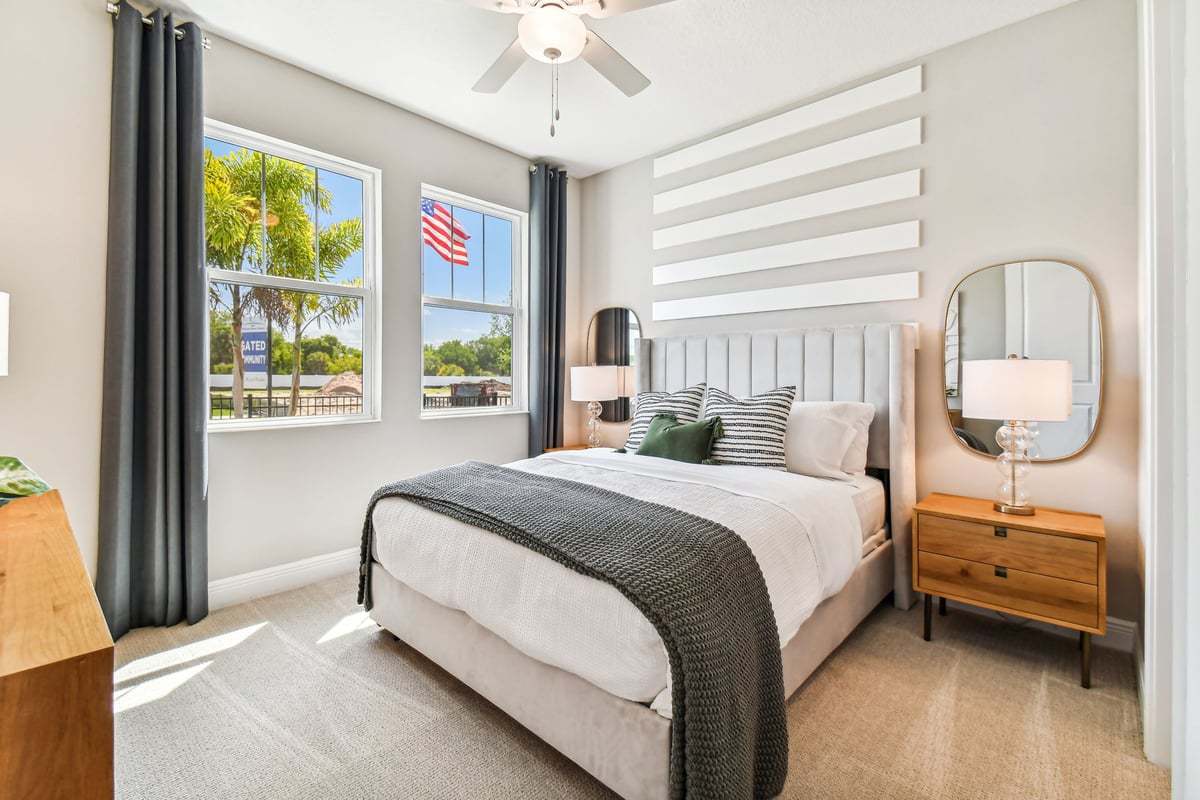 Charlotte new construction home plan secondary bedroom by William Ryan Homes Tampa